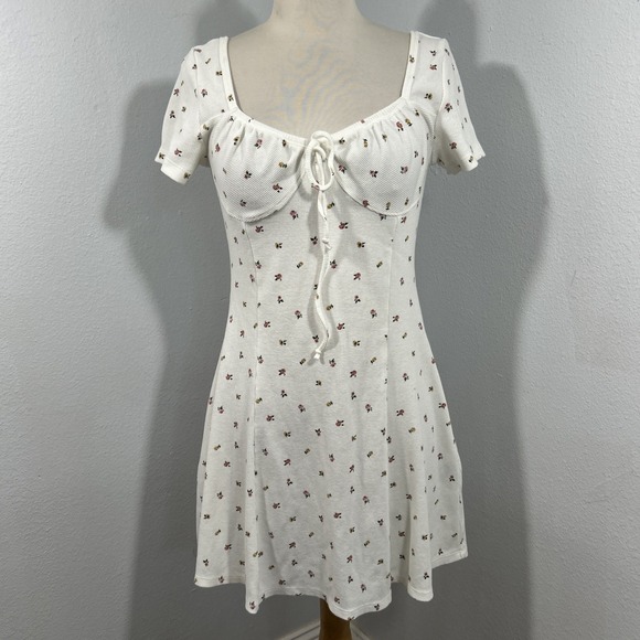 Forever 21 Dresses & Skirts - Forever 21 Mini Dress Womens M Floral Babydoll Kawaii Himekaji Gyaru Cottagecore